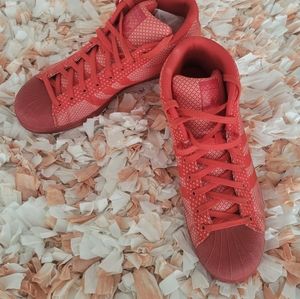 Men Sneakers Red adidas high top